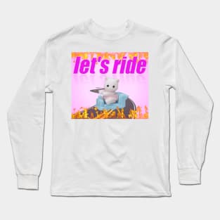 Let's Ride Charli XCX Calico Critters Cat 2 Long Sleeve T-Shirt